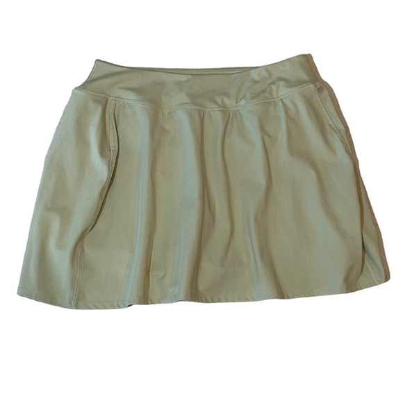 Madewell MWL Pull On Flex Mini Fitness Skirt - Seagrass Green - Size XL - Picture 2 of 12